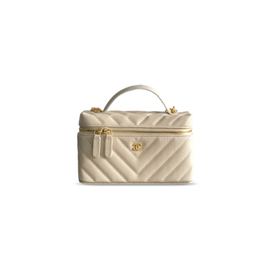 CHANEL VANITY WITH CHAIN GRAINED CALFSKIN AP5212 (19.5*17*5cm)